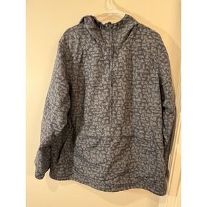 Duluth Trading Womens XL 2/3 Zip Hooded Grabreaker Pullover W/front Pocket‎